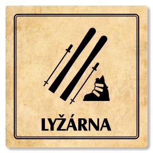 Lyžárna, 148x148mm, pergamen, Utah